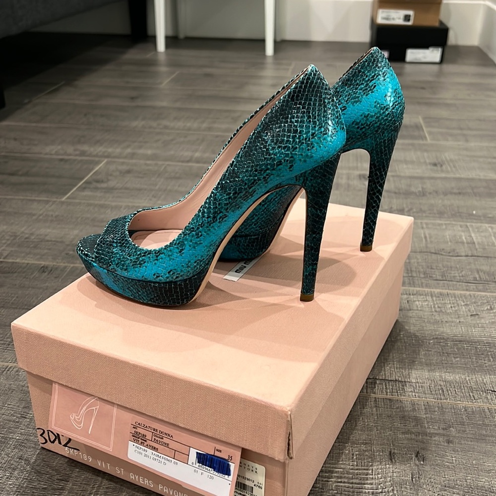 Miu Miu Open Toe Heels - image 3